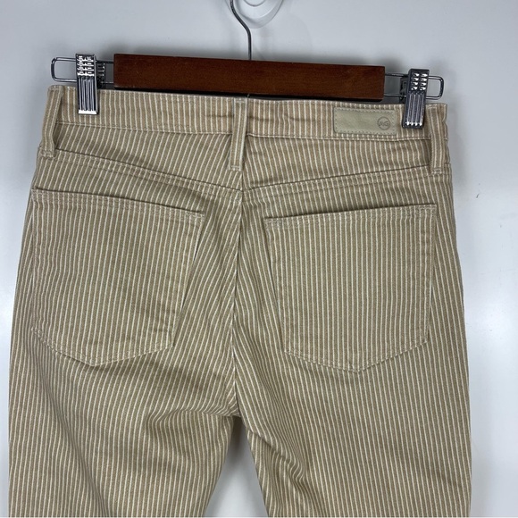 AG Jeans The Jodi Crop Jeans High Rise Slim Flare Cropped Striped Size 26R - Picture 7 of 9